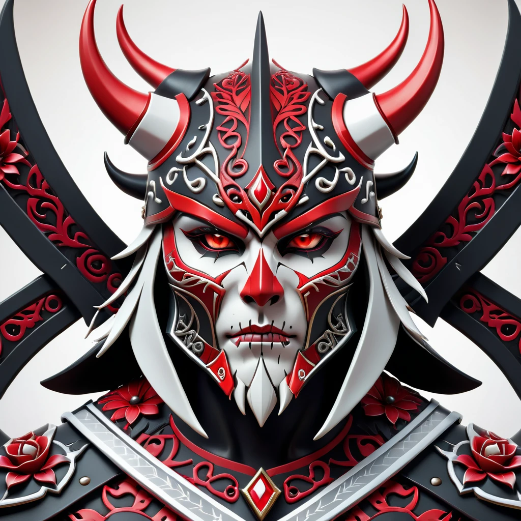 evil darkness samurai,using hannya mask,dark art,darkness,obscure,4k --auto --s2