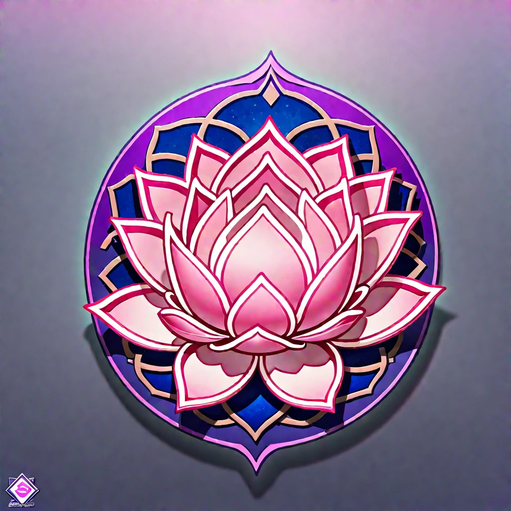 (lotus flower), icon, logo, simple background, extreme quality, Artwork, 8K, depth of field, Intricate details, indigo, (no humans), lilac and PINK baby blue lotus Focus in pink color in flower
Pink is principal color!