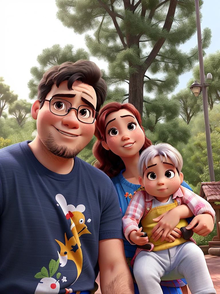 pai, Mother Baby Girl Small Hair, Disney pixar |