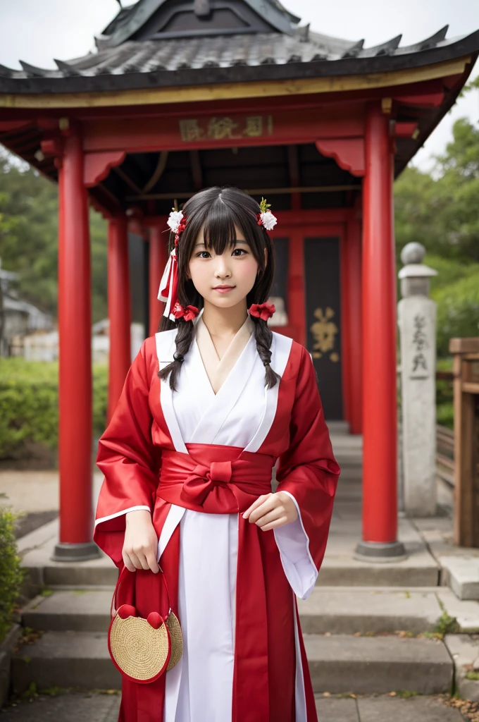 Shrine maiden costume