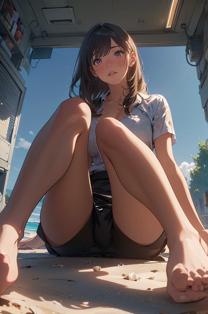 (masterpiece), (best quality), (ultra-detailed), (best illustration), (best shadow), (absurdres), Female, 25 years old, looking at viewer, steam, shy, nose blush, nsfw, medium breasts, nude, o-face, climax,