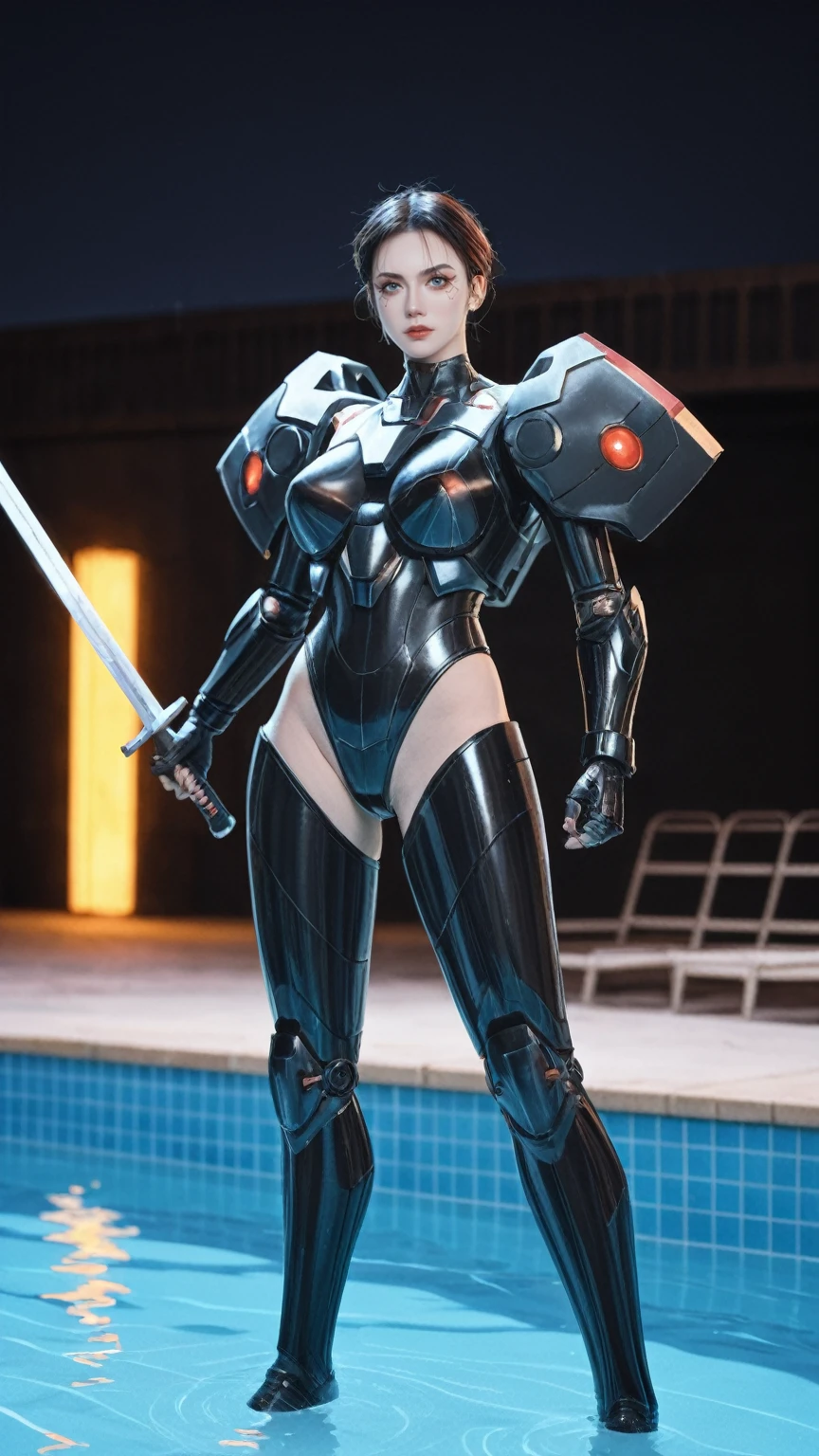 score_9,score_8_up,score_7_up,
Cyberpunk helllady warrior in neon mecha armor,female swordsman Holding a sword in a pool ,solo,1sword,Luminescence's light eyes,Devil's Wings,Wide-angle lens,biology,weird,Creepy,nightmarish, Light Particles,Luminescence,Best Photo of the Year Winner,the world on fire,Post-apocalyptic hellscape,Military photography,Epic Photo of the Yeare on the horizon,Epic movie shots,Pure form,Intricate details,8k,Post-production,high resolution,Super Detail,anatomical correct