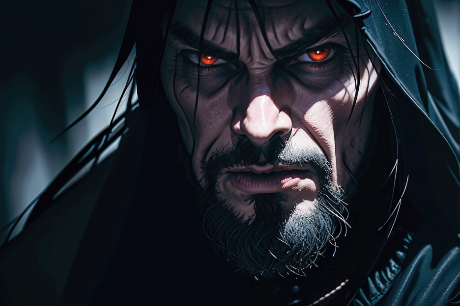 a gothic portrait of vlad the impaler, blood, terror, dracula, bram stoker, extremely detailed face and eyes, dramatic lighting, dark moody atmosphere, dramatic shadows, rich vibrant colors, cinematic composition, photorealistic, 8k, (best quality,4k,8k,highres,masterpiece:1.2),ultra-detailed,(realistic,photorealistic,photo-realistic:1.37),dramatic lighting, dark moody atmosphere, cinematic composition