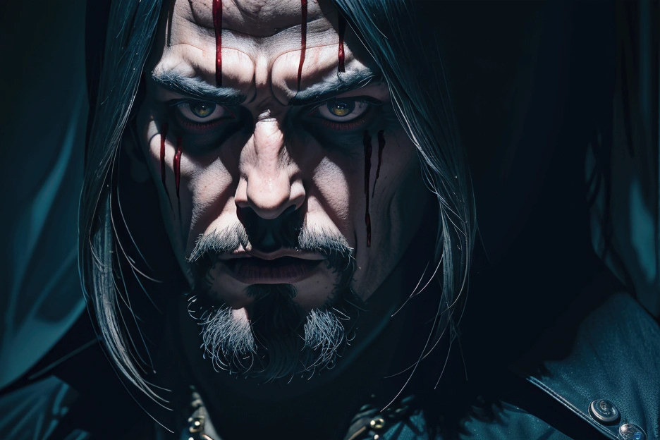 a gothic portrait of vlad the impaler, blood, terror, dracula, bram stoker, extremely detailed face and eyes, dramatic lighting, dark moody atmosphere, dramatic shadows, rich vibrant colors, cinematic composition, photorealistic, 8k, (best quality,4k,8k,highres,masterpiece:1.2),ultra-detailed,(realistic,photorealistic,photo-realistic:1.37),dramatic lighting, dark moody atmosphere, cinematic composition