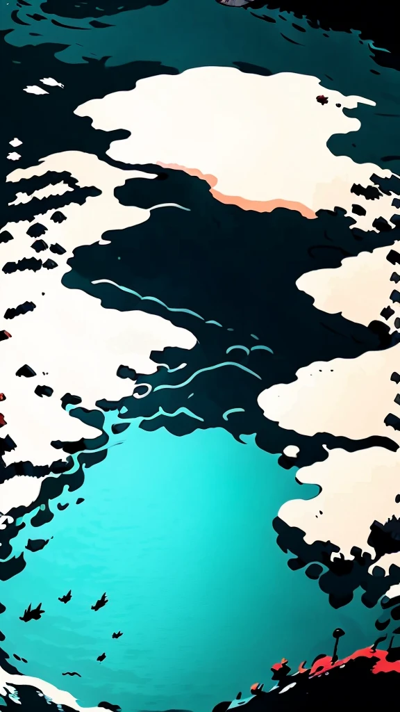 digital vector art of Salvador, Bahia, Brazil in the same style of The Sea off Satta in Suruga Province by Hiroshige
