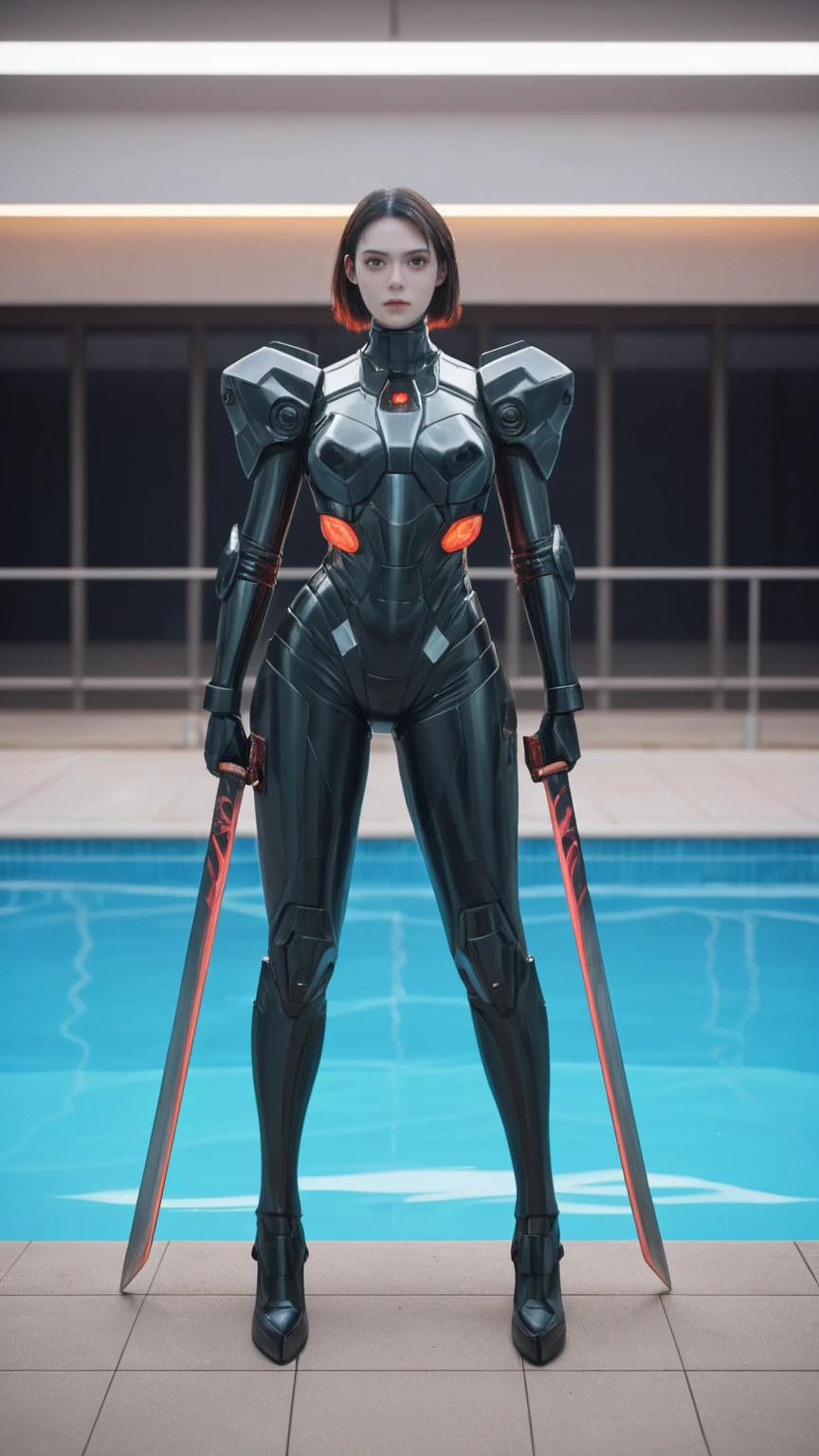 realistic,score_9, score_8_up, score_7_up,
Cyberpunk helllady warrior in neon mecha armor,female swordsman Holding a sword in a pool ,solo,1sword,Luminescence's light eyes,Devil's Wings,Wide-angle lens,biology,weird,Creepy,nightmarish, Light Particles,Luminescence,Best Photo of the Year Winner,the world on fire,Post-apocalyptic hellscape,Military photography,Epic Photo of the Yeare on the horizon,Epic movie shots,Pure form,Intricate details,8k,Post-production,high resolution,Super Detail,anatomical correct