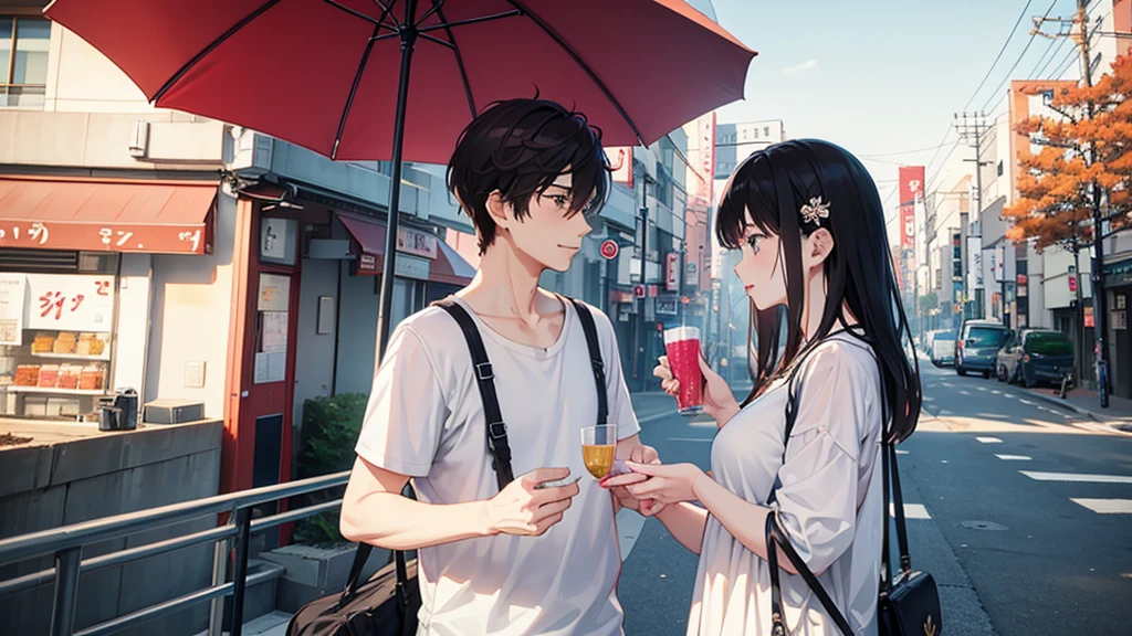 The couple who became lovers,Tokyo,20th Generation,delicately,8K,Sunny day date