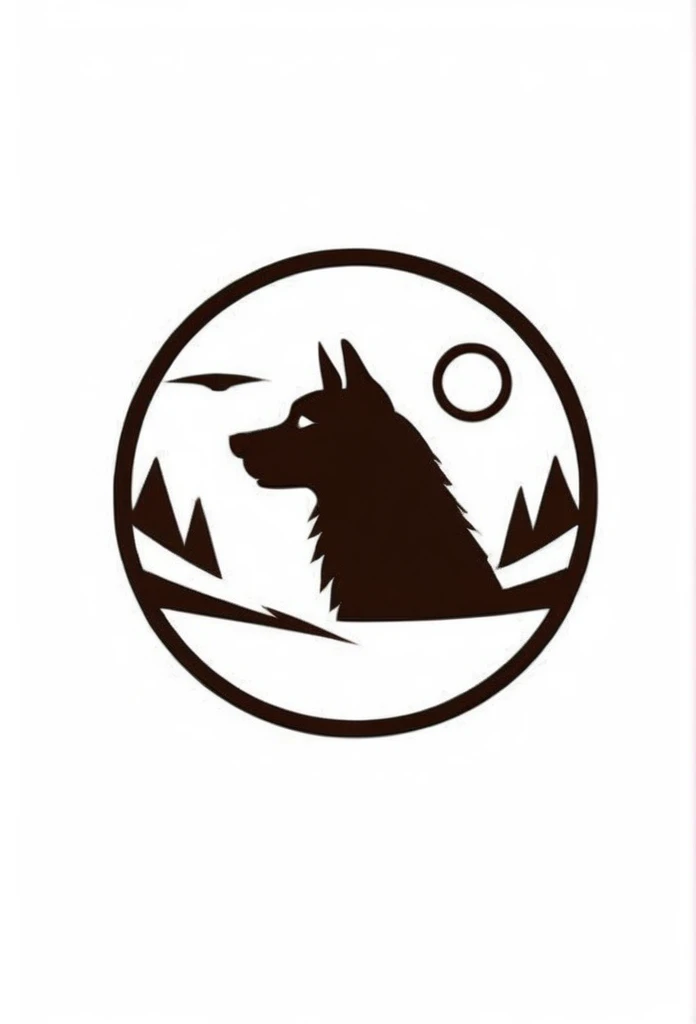 Fashionable logos of temples in Japan
White background
White and dark brown only
circle-shaped logo
The circle-shaped logo depicts a lawn dog
There is also a small scorched bamboo grove
Clean and stylish,
Pretty cool
chic and modern design
White background