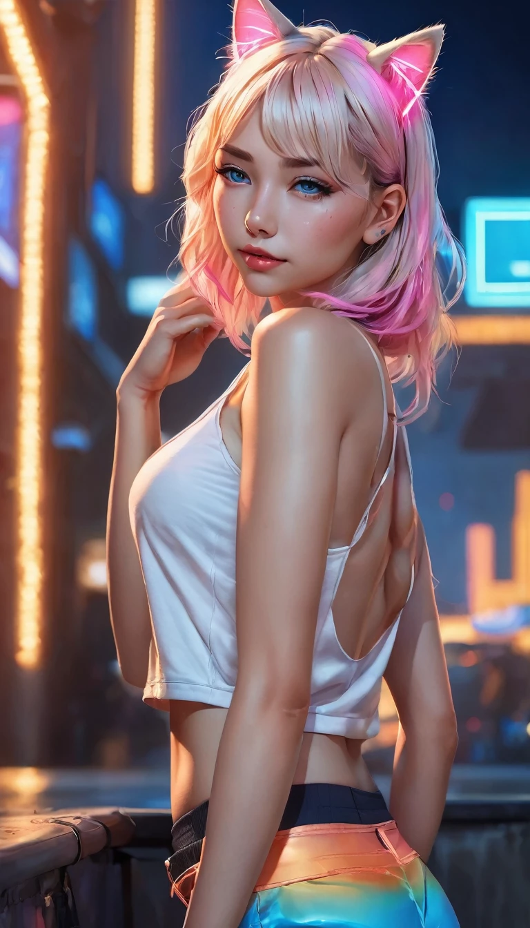 NSFW, ((dream climax, OVERRAPESEXORGASM DREAM:1.5)), ((Young face, 16YEAROLD), pink eyes, charm, Lust, Over the top, very horny.:1.5), alone, __body parts__ Delicate and realistic skin, big, official art, All-in-one 16K wallpapers, Special details, beauty and aesthetics, beauty, Masterpiece, best quality, In cyberpunk city, Great atmosphere, Calm color palette, Calm mood, soft shadow