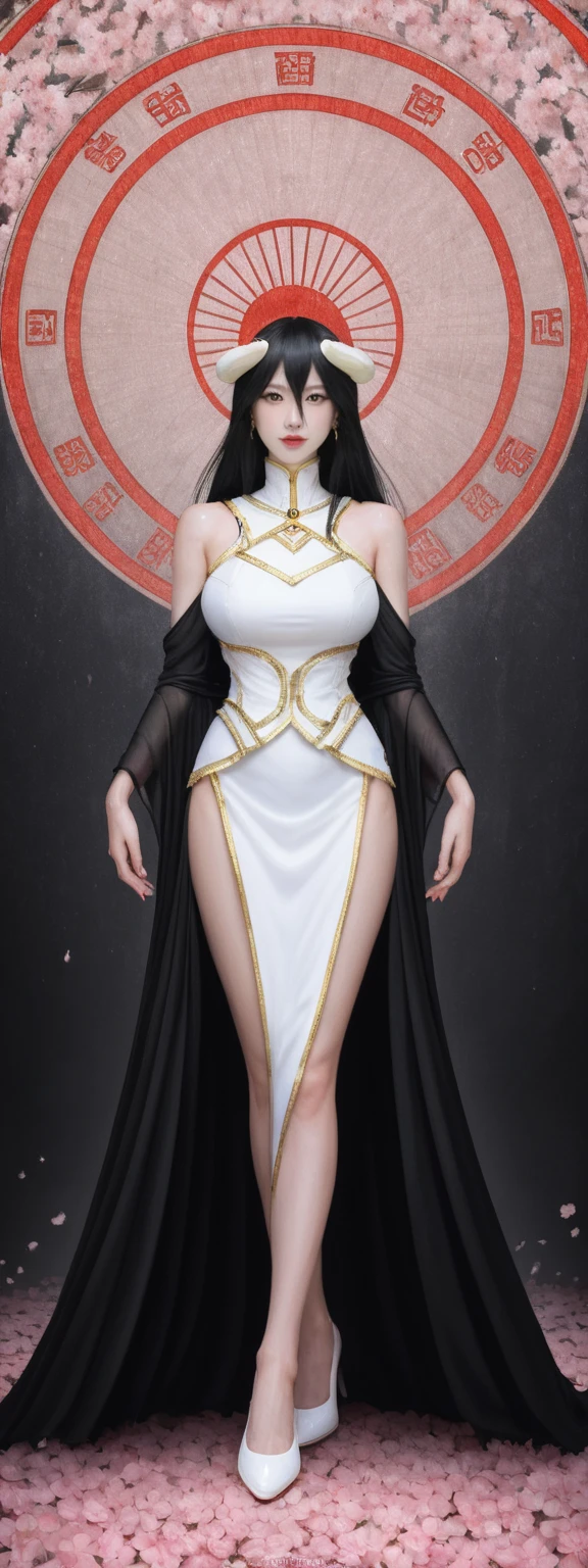 realistic,score_9, score_8_up, score_7_up,
Big breasts, Beautiful, Visually stunning, 1 girl, Crimson themed, Dark red color, Bleeding red, Halo, Looking at viewer, Full body, Lesbian, High-heels, Woman, Goddess, Dunhuang, Hanfu, Red and gold dress, Charming mature woman, Very detailed, Fractal art, A color, Blossoms, Most detailed, Zentangle, Dynamic pose, Abstract backgrounds, Chinese Traditional Cloth, Shiny skin, Many colors, Earrings, Fashion icon, Ancient Chinese clothing, Rays of sunshine, Clear face, HDR, Ray tracing, NVIDIA RTX, Hyper-resolution, Unreal 5, Subsurface scattering, PBR Texture, Post-process, Anisotropy Filtering, Translucent skin, Realistic, Complex and sophisticated, Highly detailed skin and face, High detailed hand, Epic composition, Hyper HD, High quality, Extremely detailed, Official art, Uniform 8K wallpaper, High resolution CG, Depth of fields, Maximum definition and sharpness, Many-Layer Textures, Albedo and Specular Maps, Surface coloring, Accurate simulation of light-material interactions, Rendering by Octane, Two-colored light, Large aperture, Low ISO, White balance, The rule of thirds, 8K raw data, Little ass, Long legs, Indifferent eyes, Realistic art, Dominatrix, Femdom, High ponytails, High and cold, A look of contempt, 180cm tall.