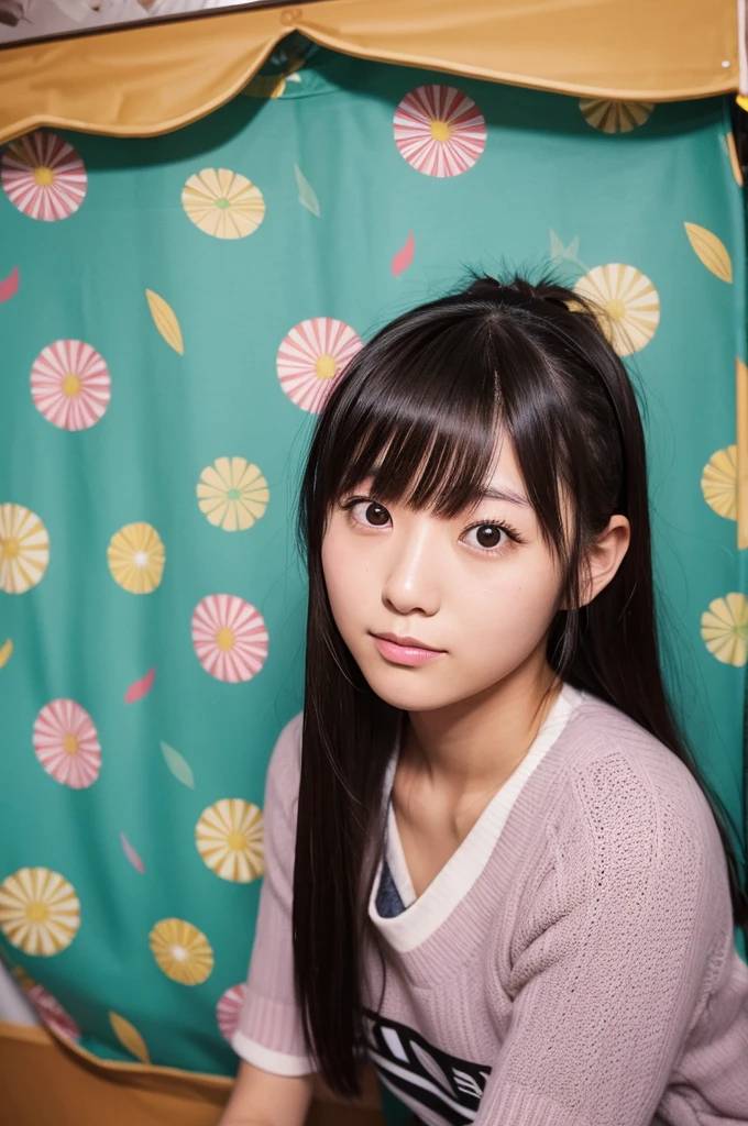 25-year-old Japanese girl, photo taken in photo booth