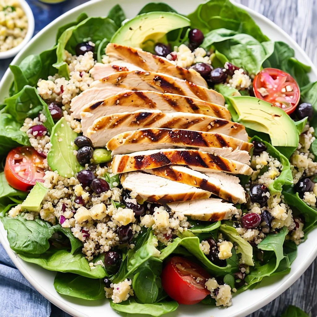 Grilled Chicken Salad with Quinoa