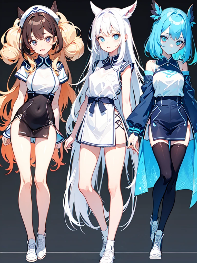  sketch (Character design sheet, same characters, whole body, Three-View, front, ~ ~ ~ side, return),(Very bright:1.1), White Background, [1 Girl:7], (Tilt your head:1.2), ([sketch|watercolor \(Moderate\)]:1.15),Chaotic Abstractな背景, Vector Trace, Gradient Blending, Bright colors, that&#39;wonderful, 非常にdetailed, Complex, (Very low contrast:1.4）,full body, Artistic elements add depth to the work. The overall atmosphere is creepy and nightmarish..., With a unique artistic touch. This movie is、The dark and crazy world of horror movies depicted in HD., Evoke visual stimuli and aesthetic sense, It will terrify and excite the audience....,watercolor画, （Lightless, Eyes without highlights, Evil Eye, A bad looking person with white eyes, It&#39;s a red eyeliner）,whole body絵, Wearing a maid outfit and （Gradient braided hair, (Light purple hair), (Ink blotches:1.1), (pale:1.2),(Light purple:1.2),(Light green:1.2)　and a mature face,tall, Wearing black tights,Green Eyes, The skin is hidden　and maid, The background is a dark and desolate landscape, Horror movie atmosphere. Her figure is extremely beautiful, Emphasizing the dark and crazy elements. Skillfully expressing the effects of light and shadow, detailed, The face and expression of the black costume are also carefully drawn...,sketch (Character design sheet, same characters, whole body, Three-View, front, ~ ~ ~ side, return) and 1 female, Nervous,Cowboy Shot,,(Very bright:1.1), White Background, [1 Girl:7], (Tilt your head:1.2), ([sketch|watercolor \(Moderate\)]:1.15),Chaotic Abstract