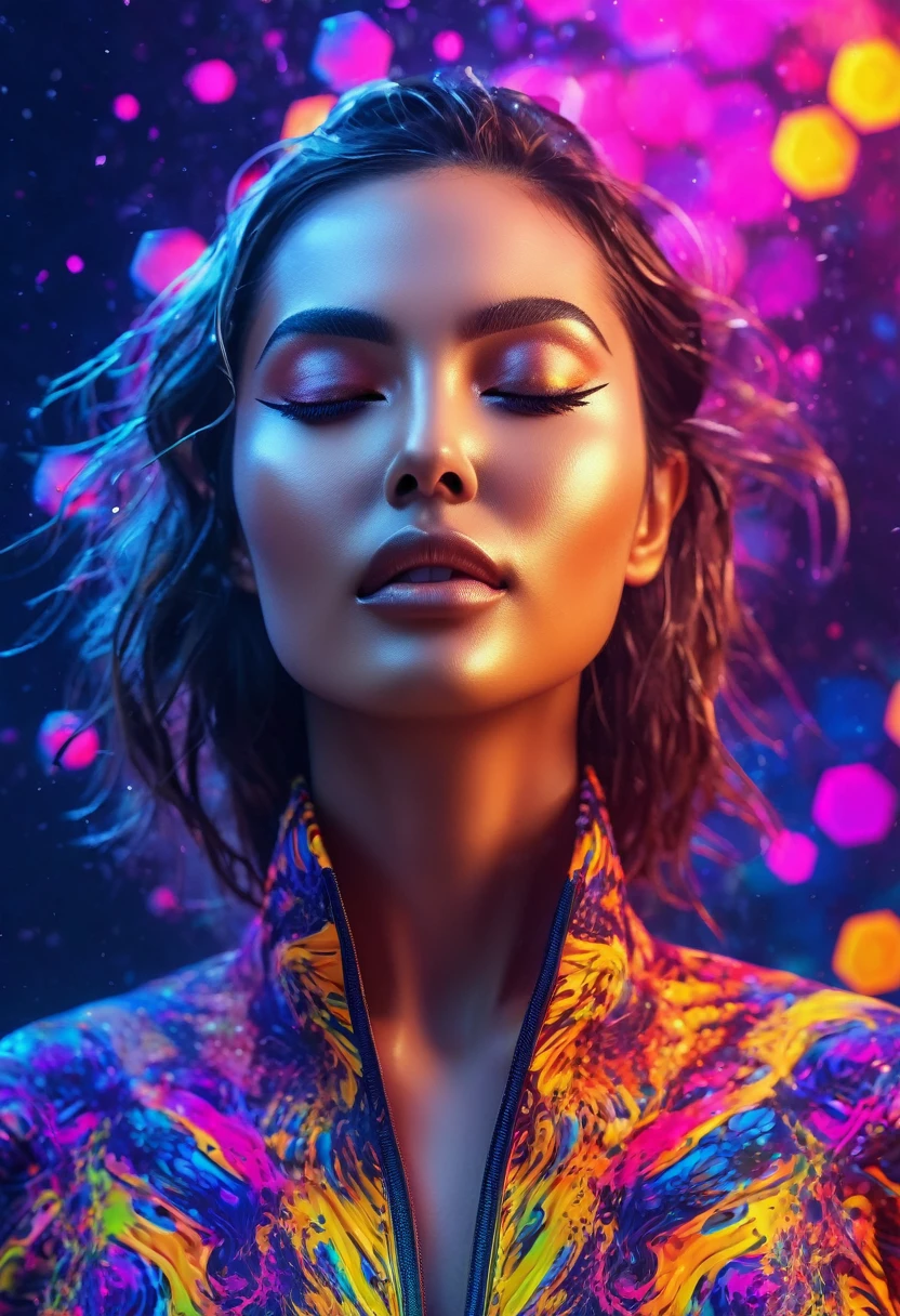 masterpiece,best quality,woman,closed eyes,
splashing,abstract,psychedelic,neon,(honeycomb pattern deepv v outfit),(creative:1.3),sy3,SMM,fantasy00d, ultra clear