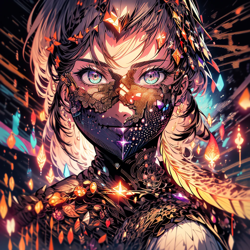 Character Design:

	•	Appearance: A mysterious and alluring woman with black hair and deep crimson eyes.
	•	Costume: Dark and sexy outfit with scorpion-tail-like decorations, adorned with fractal patterns.

Pose and Expression:

	•	Pose: Graceful and provocative, holding a stinger, emanating an aggressive aura.
	•	Expression: A confident smile with cold eyes.

Background:

	•	Color Scheme: Deep purple and black, incorporating fractal art elements for a cosmic atmosphere.
	•	Elements: A moonlit desert night with scorpions crawling on the sand. Fractal patterns blend into the background and ground.

Details and Accessories:

	•	Tattoos: Scorpion-motif tattoos on her shoulder and back with fractal elements.
	•	Accessories: Rings and bracelets mimicking scorpion claws, adorned with fractal patterns.

Coloring:

	•	Main Colors: Black, deep purple, dark red.
	•	Accents: Silver and gold accents with iridescent fractal elements.

Fractal Art Elements:

	•	Fractal Patterns: Integrated into the outfit, accessories, and background for dynamic beauty.
	•	Light Effects: Use refraction and reflection for a mystical sheen.

Concept Art Elements:

	•	Detailing: Add intricate details for cohesion.
	•	Storytelling: Suggest a narrative through the pose and background.