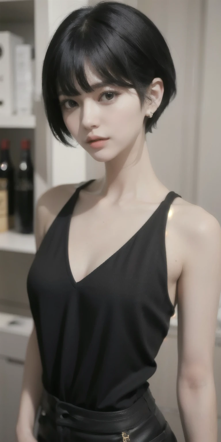 pixie cut black hair