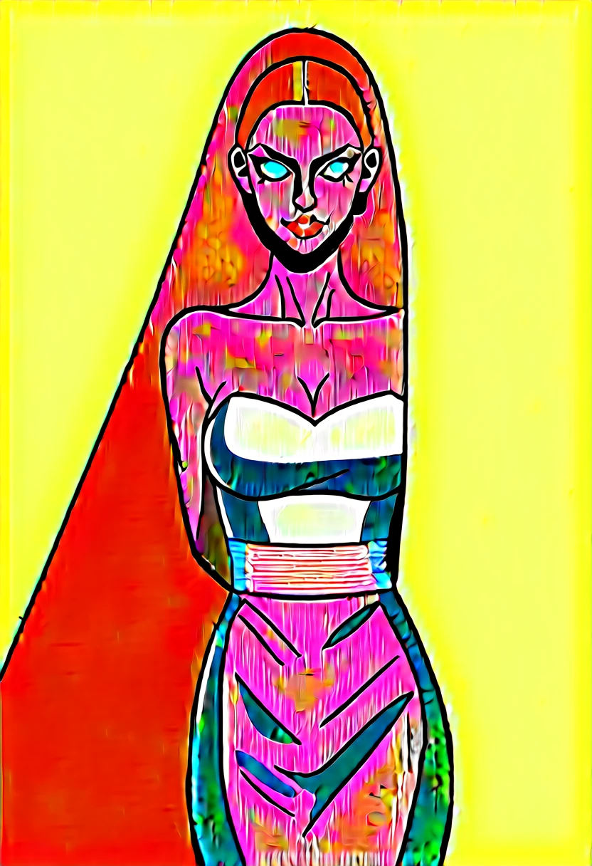 em uma rua iluminada com uma Bugatti atrás Illustration in styles of Harrison Fisher, Jeremy Mann, Alexandre Cabanel, and Tomer Hanuka, of a stunningly beautiful lady sexy big big tits decote em V Angelina jolie girl Power fênix + Avril Lavigne clad in an long dress, em seus pés with the contradiction of men's sandália, atmosphere that balances the delicate and the rugged, soft pastel hues for the dress pink Blue contrasting their sturdy, leather exterior, textures that interplay tone as if at