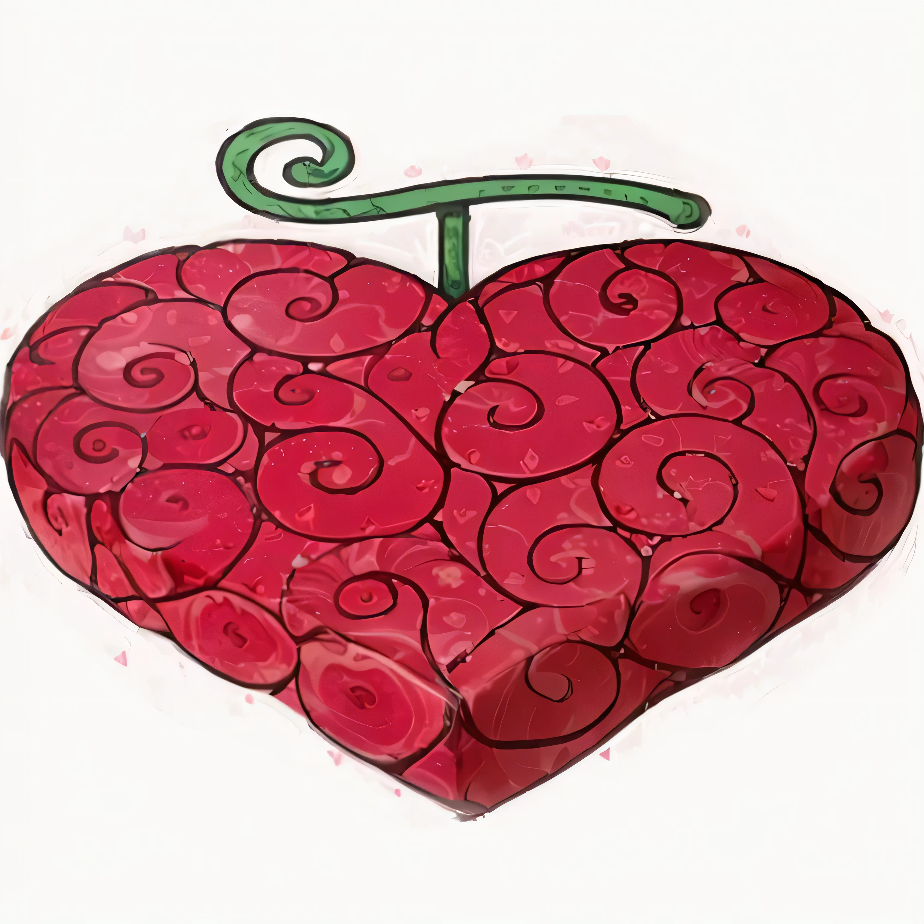 a cartoon heart shaped strawberry fruit with swirly pattern, by Pamela Drew, magic heart, strawberry fields forever, heartstone, anime style”, by Hirosada II, by Tom La Padula, an apple, by Jesse Richards, there is one cherry, by Primrose Pitman, strawberry, heartstone original art style, sentient fruit, by Sylvia Sleigh