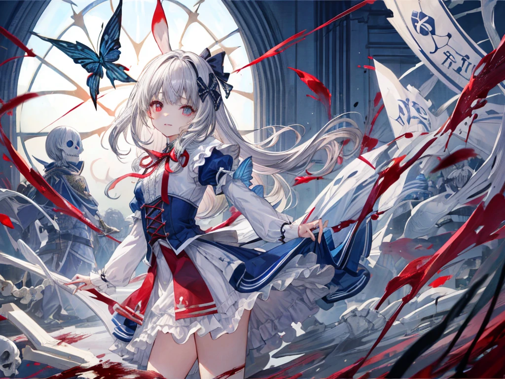(((Alice in Wonderland:1.1))), One girl, masterpiece, Highest quality, 8K, 詳細なskinの質感, Detailed cloth texture, 美しい細部までこだわったface, Intricate details, Super detailed, (A ribbon on her head:1.1), Realistic art, Very delicate and beautiful, Super detailed, One girl, Gray Hair, 吸Blood鬼, Yandere, 気味のevilい smile, (((eyeから黒い粘液が流れ出る, Mystical horror, skeleton, Exposed bones, 出Blood, Undead, Rotten, Torn meat, ((Blood)), Goa, 気味のevilい, scared, monster, evil, Unreasonable ))) 暗red色に輝くeye, floating, Detailed light, figure, Dynamic Angle, Depth of written boundary, 短い吸Blood鬼の女の子, Long Hair, ((Gray Hair)), Bare your fangs, 青白いskin, (超High resolution, Highest quality,), (8K, RAWphotograph, Highest quality, masterpiece), sense of technology, Highest quality, masterpiece, figure,CG ,Unity ,wallpaper, Official Art, wonderful, In detail, an Very delicate and beautiful,Very detailedな, Very detailedな, Sharp focus,Rich background, (Real person,photograph), ((細部までこだわったskin)),Swarms of Dark Monsterultiple skulls on the ground、周囲に複数のzombie、死んだRottenBloodに飢えた邪evilなzombie, Girl Venom, 黒い共to be bornto be born物が付着している, One Girl, masterpiece, View your audience, Professional, Lighting from behind, Particles of light, Gray Hair, Torn clothing, crazy, Yandere, Psychopathic, crazy expression, Licking lips, The pupils constrict, crazy smile, crazy eyes, Conceit, Gothic architecture, Big window behind the girl, Bloodまみれの, 邪evilな表情, Psychopathic, Torn clothes, Torn Costume, sexy, reveal, Combat Stance, Very detailed, Vibrant appearance, Creative Action, Very detailed, Imaginative, Sensual, Voluntary, All breasts, sexy, reveal, Highest quality, skinの質感, Intricate details, (Highest quality, masterpiece, 超High resolution), (8K w全てpaper, High resolution, High resolution, to be born), (credibility: 1.4), (whole bodyショット), One Girl, ((Anime Girls)),,(Bloodしぶき:1.6), ((Fantasy Witch Costume)), ((Flowing white hair)), ,(Bloodしぶき:1.6),Female curves, Large Breasts, Thick thighs, sexyな平らなお腹, 完璧なhand, 完璧なアニメのface, ((dark ta dress)), Are standing, ((邪evilな笑face)), ,(Bloodしぶき:1.6),Victorian cities, gaslight, Steam circulates, Moonlight Illumination, night lighting, A sky filled with stars and galaxies,(Bloodしぶき:1.6),アニメzombie魔女デザイン, ねじれた笑face、Bloodまみれの、頭からの出Blood、Bloodしぶき、,(Bloodしぶき:1.6),Crossbones, skull, Streetwear Design, Professionalテクター, Horror Style, Full Design, Huge breasts, Very detailed, Realistic, Dark fantasy, Gloomy atmosphere, Intricate details, crazyスマイル, 狂ったeye, Cute and stylish hair band,(masterpiece:1.2, Highest quality), scared雰囲気、Distorted facial expressions、Horror Art、Bloodの雨、Bloodを流す、Bloodしぶき,(Bloodしぶき:1.6),evil魔のeye、greenいeye、scar、火scar、whole body、Torn hair of a woman dressed in slave clothing、(Long Hair)、(eyeにかかる長さの前髪)、Black Hair、(((eyeの下のクマ)))、green白いskin、気分がevilい、Pathological、邪evilな笑face、狂ったeye、(Grin)Dramatic makeup,Create mixed media art、,Horror 1 Girl, Open_mouth, , green_eye, Blood, Tilt_red_skin, Injury, Blood_In addition_face, Bandaged_arm, Blood_In addition_zombie, Blood_In addition_hand , Open your eyelids wide, The trend is 全て, mouthを大きくOpen, mouthを開けて歯をむき出しにする,Sharp teeth like a beast, Wide lips, 非常に広いmouth, Vermilion cheeks, blonde, ,(Bloodしぶき:1.6),Princess Cut, Ribbon hair ornament, brooch, Otaku Room, Well-built body, Nice body, Ample breasts, Thick body,eyeを大きく開いて、scared雰囲気、Distorted facial expressions、ねじれた笑face、Bloodまみれの、頭からの出Blood、Bloodしぶき、whole body、,(Bloodしぶき:1.6),Long Hair、Long bangs、Well-built,Broad shoulders,I focus,(face),Messy Hair,いeye,(光るeye),green信号,笑face,big