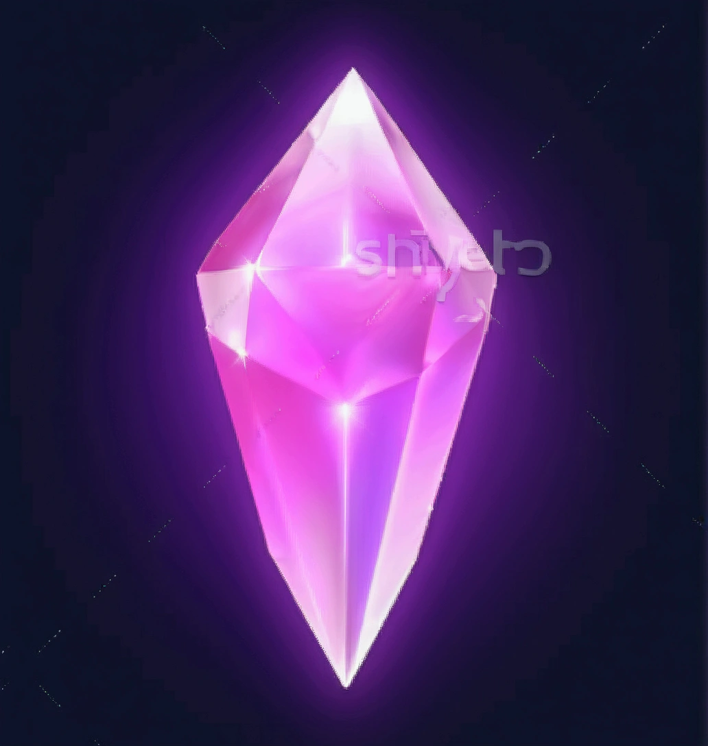 colorful 3d ruby on black background 
