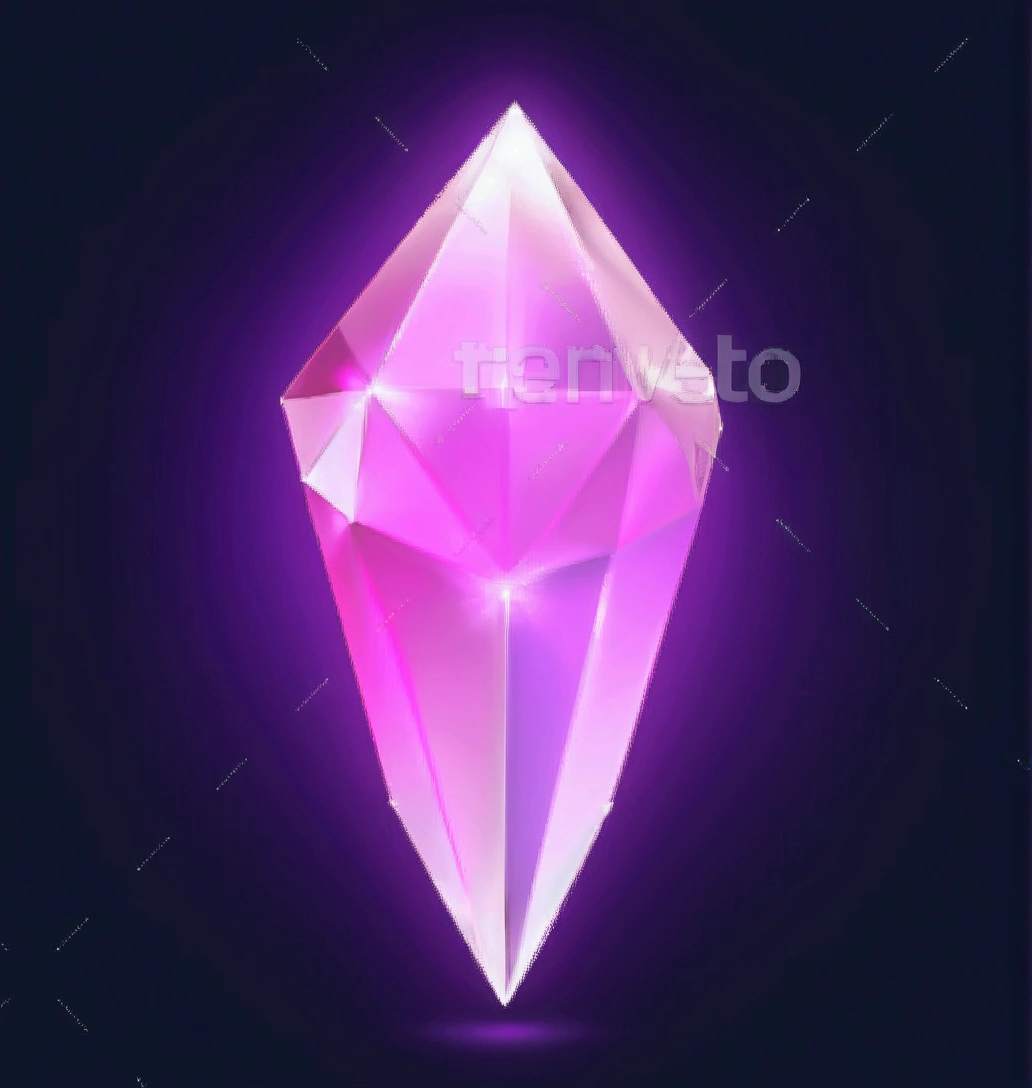 colorful 3d ruby on black background