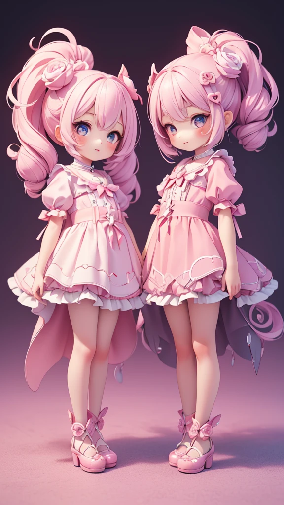 ((petite kawaii bishojo, 2girls)), ((kawaii face)), ((kawaii cute eyes)), ((masterpiece)), ((best quality)), ((ultra detailed)), ((8k)), (depth), (crisp), (exquisite), ((highres)), ((high standard)), ((beautiful and aesthetic)), (super detailed skin), (perfect anatomy), (full body), (blush), (lipstick), (devilish)