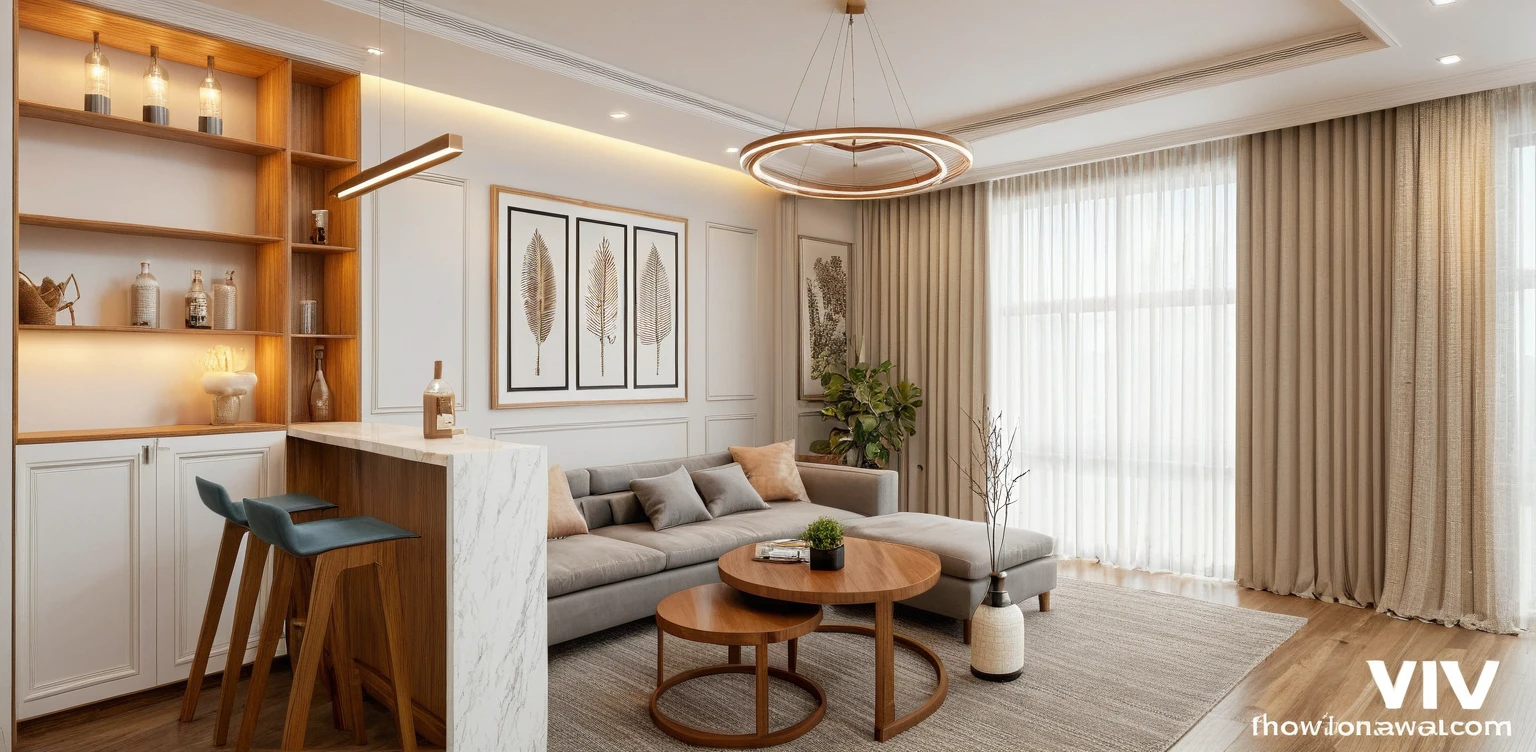 Interior Design, (modern interior space), (modern furniture design), (space that realistically describes the modern interior of a townhouse), (soft warm led light), (circle spotlight), (indoor), (neutral white tone color), (white wall), (An Cuong Wooden Furniture minimalist Style), (An Cuong wood with MDF surface glued with melamine coating), (architectural design visualization), (reflection), (focus on object), (material normal bump real reflection), (multi-level reflection), (chao vantage software visualization render),(((Best Quality))), ((Masterpiece)), ((best illustration)), ((best shadows)), (( Super Detail)), (Intricate lines), (Photorealism),(hyper detail), ((archdaily)), ((award winning design)), (dynamic light), ((spotlight)), (perfect light), ( shimering light), ((photorealistic)), ((intricate detail)), ((extreme detail)), ((crazy detail)), ((octane render)), ((trending on artstation)), ((High- fidelity)), ((Viwvid)), ((Crisp)), ((Bright)), ((Stunning)), ((Eye-catching)), ((High-quality)),((Sharp)), ((day sun environment)), ((Illuminating)), ((Flawless)), ((High-quality)),((Sharp edge render)), ((medium soft lighting)), ((photographic render)) , ((detailed archviz)), ((reality environment))