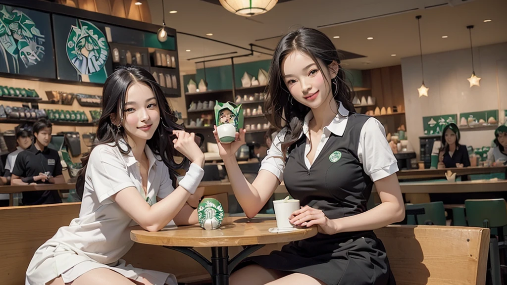 ((((((((Emphasize cleavage))))))))
((((((((A female junior high school student in a short-sleeved white tennis polo shirt))))))))
((((((((A junior high school girl in a white tennis miniskirt))))))))
(((((((お洒落でcuteInside the Starbucks store)))))))
8K、RAW Photos、Highest quality、Super detailed、Super Resolution、Ultra HD、8K壁紙、Amazing details
((((((tennis racket))))))
(((((((Inside the Starbucks store)))))))、
((((((Sit down and eat cake、Drink Starbucks coffee、smile))))))、((Heart Necklace))
Modern and sleek design:Interior design using natural materials、Many of the designs are warm and made using wood and metal.。
Large windows:自然光をたっぷり取り入れるためのLarge windowsがあり、Providing a bright and open space。
Green Interior:Potted plants are effectively placed、It creates a relaxing atmosphere。
artwork:Works by local artists、Starbucks-related art on display。
Cozy seating:Cushioned chairs and sofas、Bar sheet etc.、A variety of seating options available。
Open kitchen area:Being able to see how drinks and food are made、We provide peace of mind and transparency。
Unique lighting:Antique lamps and chandeliers、Modern lighting fixtures are used。
Comfortable background music:Relaxing music is playing、A comfortable space is provided。
Wide々Table space:一人でもグループでも使いやすいWide々There is a table with。
Community Table:There is a large table where you can socialize with other customers.。
Seasonal decorations:The decorations are themed according to the season.。
Design with a local feel:The design incorporates the local culture and characteristics.。
Fragrance production:コーヒーの香りが店内にWideがり、A space that satisfies the five senses has been created.。
Conversation with a barista:フレンドリーなConversation with a baristaが楽しめるカウンターエリアがあります。
8K、RAW Photos、Highest quality、masterpiece:1.2、Super detailed、Super Resolution、Ultra HD、8K壁紙、Amazing details、Photorealistic:1.4、Having fun by the water、Full Body Shot、Full body photo、High-resolution RAW color photos、Professional photos、A scene full of emotion、Very detailed and beautiful、Ultra HD、8K壁紙、Amazing details、Huge file sizes、Highly detailed beautiful girls、Highly detailed face Highly detailed eyes、Extremely realistic skin、 Highly detailed fingers, Highly detailed nose, Highly detailed mouth, Perfect Anatomy, Highly detailed background, Highly detailed clothing, Teen, cute女の子, Famous Japanese Idols, cute, Realistic body, Slender, White skin, Glowing Skin, Slim body, Realistic Face, Delicate eyes, double eyelid,