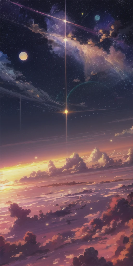 anime anime wallpapers with a view of the sky and stars, cosmic skies. by makoto shinkai, anime art wallpaper 4 k, anime art wallpaper 4k, anime art wallpaper 8 k, anime sky, amazing wallpaper, anime wallpaper 4 k, anime wallpaper 4k, 4k anime wallpaper, makoto shinkai cyril rolando, anime background art