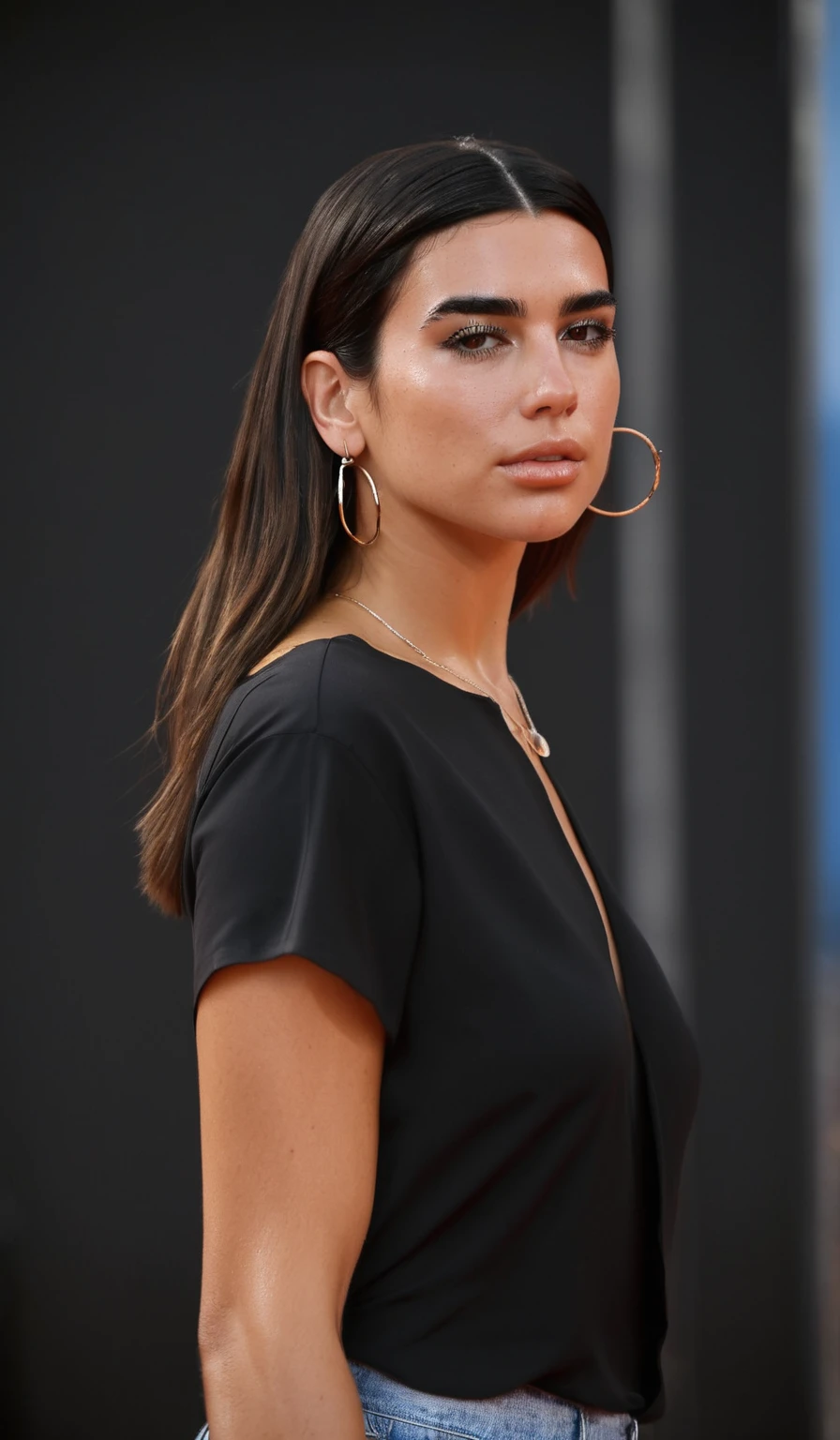 high quality Erotic portrait paparazzi photo , (gorgeous celebrity , woman, DuaLipa, dua lipa, duxlipa, female, singer, cute, vacation side background , wet atmospheric , random click, random move photograph , photorealistic , celebrity , woman ) sunbathing , topless , shiny breast ,shiny sweaty skin , sexualized move, erotic angles, sweaty flat breas,t celebrity erotic photograph , fit muscular figure , shiny sweaty skin, hollywood actress , fleshy muscular woman , ( photorealistic natural lights, depth of field, detailed face , insanely detailed skin texture, hyper detailed features )