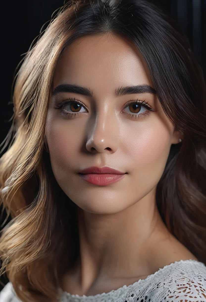 Portrait 8k d'une photo d'une belle fille noire, cheveux marron clair ,Tout le corps, réaliste, peau naturelle, Douce lumière du soleil, Peau texturée, complexe, élégant, très détaillé, majestueux, la photographie numérique, (chef-d'œuvre, éclairage latéral, de beaux yeux de biche: 1.2), hdr,