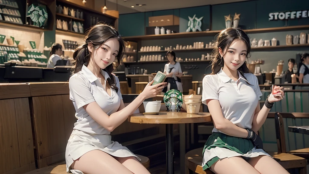 ((((((((Emphasize cleavage))))))))
((((((((A female junior high school student in a short-sleeved white tennis polo shirt))))))))
((((((((A junior high school girl in a white tennis miniskirt))))))))
(((((((お洒落でcuteInside the Starbucks store)))))))
8K、RAW Photos、Highest quality、Super detailed、Super Resolution、Ultra HD、8K壁紙、Amazing details
((((((tennis racket))))))
(((((((Inside the Starbucks store)))))))、
((((((Sit down and eat cake、Drink Starbucks coffee、smile))))))、((Heart Necklace))
Modern and sleek design:Interior design using natural materials、Many of the designs are warm and made using wood and metal.。
Large windows:自然光をたっぷり取り入れるためのLarge windowsがあり、Providing a bright and open space。
Green Interior:Potted plants are effectively placed、It creates a relaxing atmosphere。
artwork:Works by local artists、Starbucks-related art on display。
Cozy seating:Cushioned chairs and sofas、Bar sheet etc.、A variety of seating options available。
Open kitchen area:Being able to see how drinks and food are made、We provide peace of mind and transparency。
Unique lighting:Antique lamps and chandeliers、Modern lighting fixtures are used。
Comfortable background music:Relaxing music is playing、A comfortable space is provided。
Wide々Table space:一人でもグループでも使いやすいWide々There is a table with。
Community Table:There is a large table where you can socialize with other customers.。
Seasonal decorations:The decorations are themed according to the season.。
Design with a local feel:The design incorporates the local culture and characteristics.。
Fragrance production:コーヒーの香りが店内にWideがり、A space that satisfies the five senses has been created.。
Conversation with a barista:フレンドリーなConversation with a baristaが楽しめるカウンターエリアがあります。
8K、RAW Photos、Highest quality、masterpiece:1.2、Super detailed、Super Resolution、Ultra HD、8K壁紙、Amazing details、Photorealistic:1.4、Having fun by the water、Full Body Shot、Full body photo、High-resolution RAW color photos、Professional photos、A scene full of emotion、Very detailed and beautiful、Ultra HD、8K壁紙、Amazing details、Huge file sizes、Highly detailed beautiful girls、Highly detailed face Highly detailed eyes、Extremely realistic skin、 Highly detailed fingers, Highly detailed nose, Highly detailed mouth, Perfect Anatomy, Highly detailed background, Highly detailed clothing, , cute女の子, Famous Japanese Idols, cute, Realistic body, Slender, White skin, Glowing Skin, Slim body, Realistic Face, Delicate eyes, double eyelid,