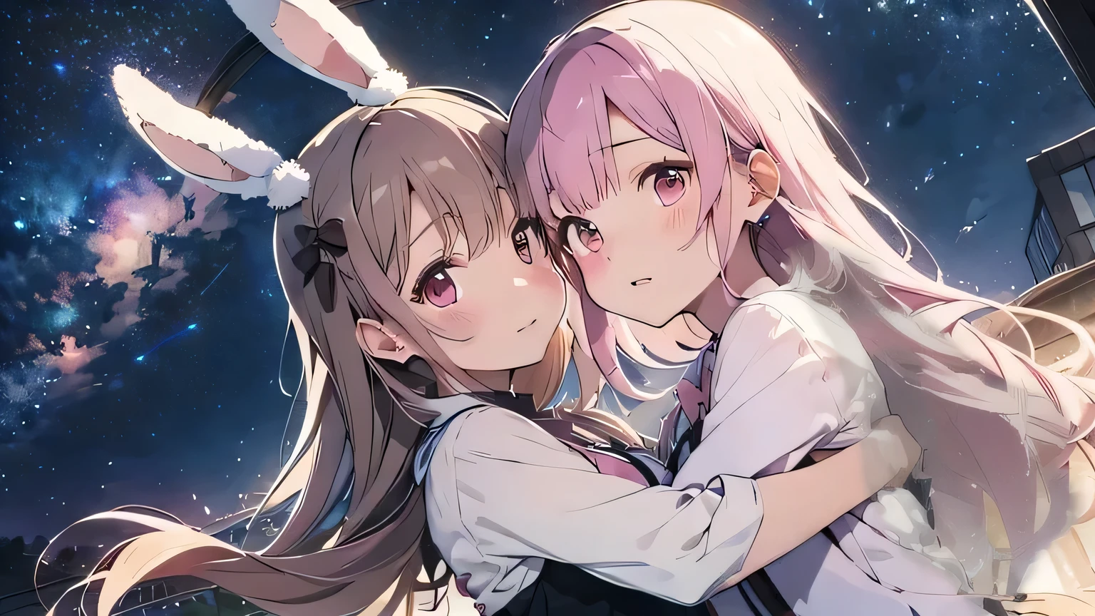 high resolution、Pale pink hair