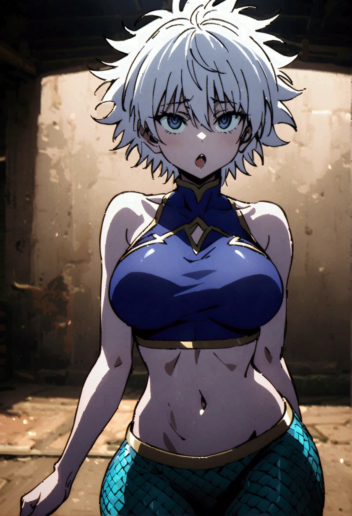 killua ahegao big breast crop top lamia body