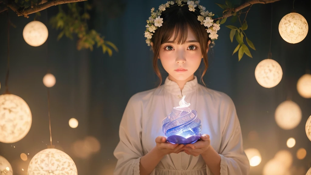 1920×1080、Photogenic reality、Delicate depiction、heaven、Fantasy、A world of light、magic、Wrapped in dazzling light、眩Shiiほどの黄金色の光が降り注ぐ、god々Shii、Fantasy、cute、Beauty、Adult female、Big Eyes、女godの風格、女godの飾り物、一人の美Shii美の女godの全身の画像を作ってください