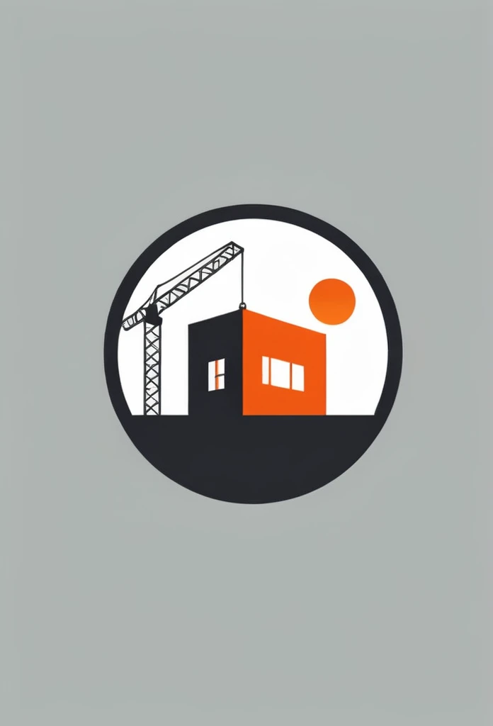 a stylish logo for the construction industry
Logo of a square container that is long next to a Japanese one-story house
Pretty cool
chic and modern design
The orange sunset is withering in the container's design sky
use gray as one's logo
A logo with a cool Japanese-style square container drawn inside a circle-shaped logo
The logo is monotone in white, black and gray
Only the sky above the house is designed to be orange
White background