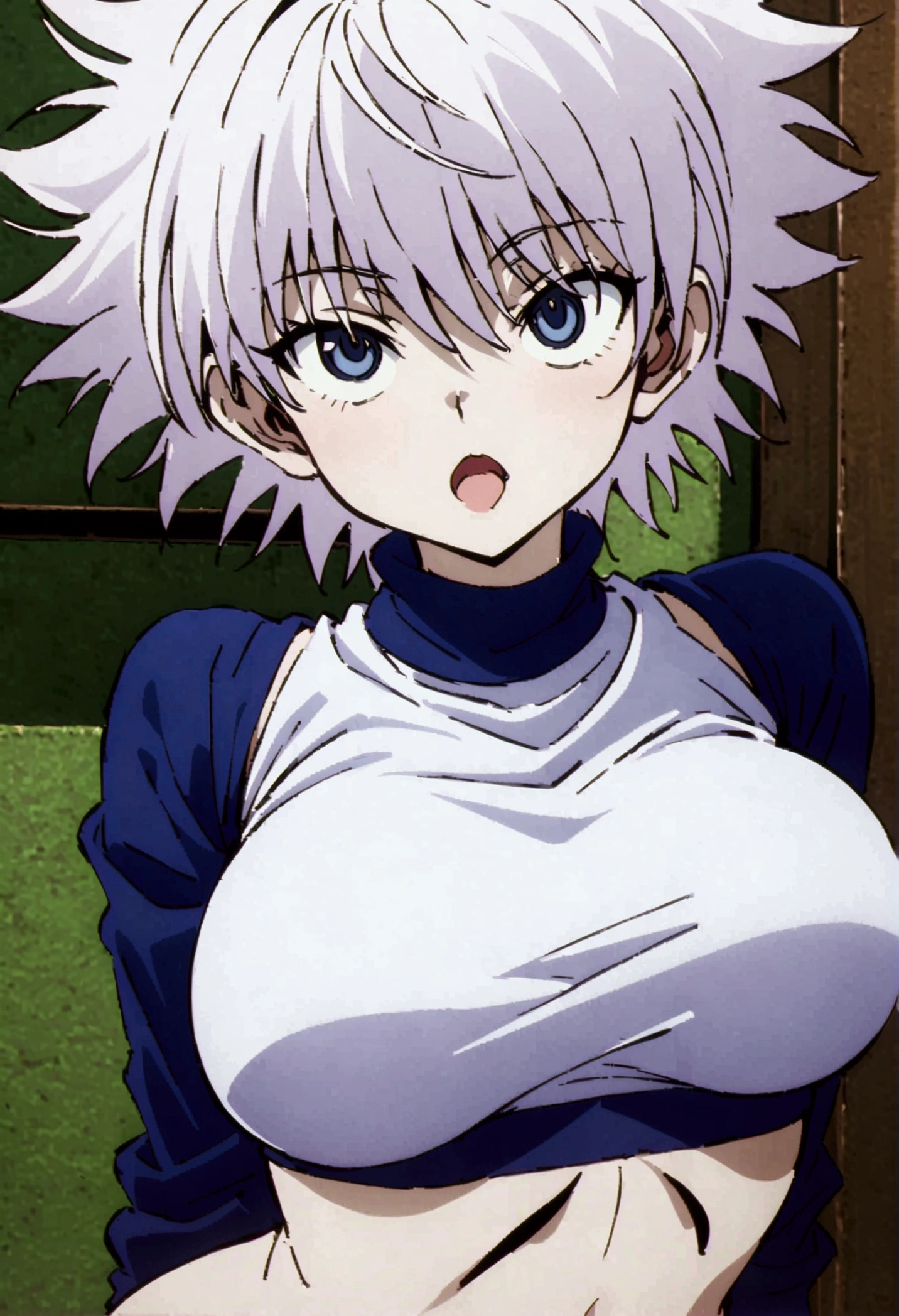 killua ahegao big breast crop top arachne body