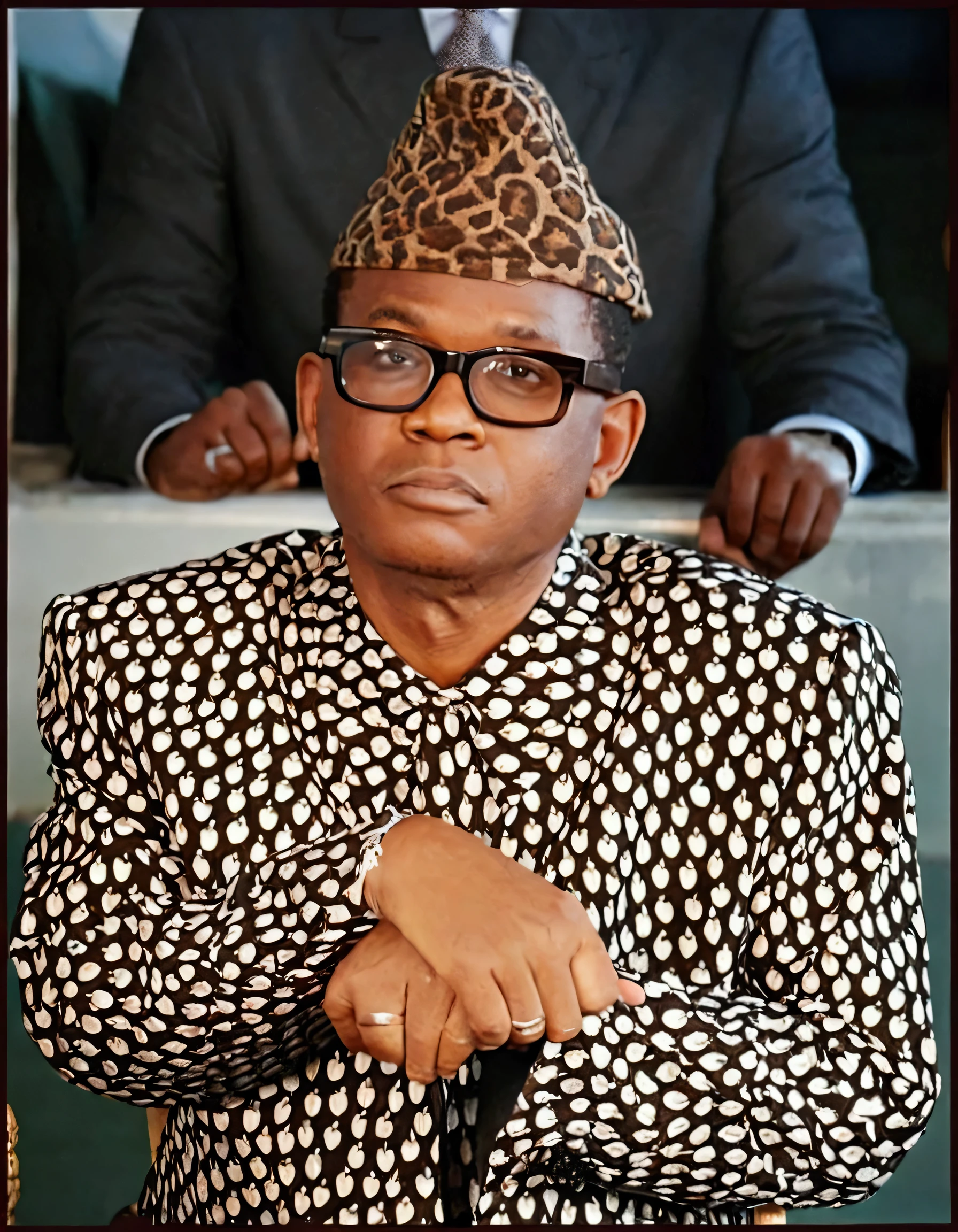 ((Masterpeice, 8k))there is a man wearing a hat and glasses sitting in a chair, adebanji alade, portrait n - 9, by Chinwe Chukwuogo-Roy, edited, handsome man, taken in the early 2020s, bahamas, [ digital art, looking smart, photograph taken in 2 0 2 0, george pemba, serious business
