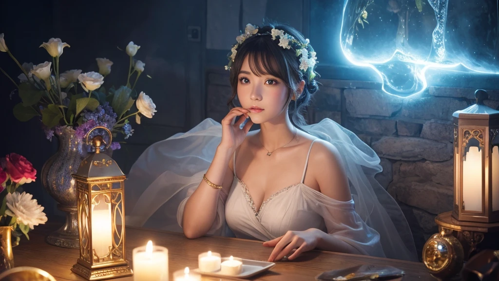 1920×1080、Like the picture、Delicate depiction、heaven、Fantasy、A world of light、magic、Wrapped in dazzling light、眩Shiiほどの黄金色の光が降り注ぐ、god々Shii、Fantasy、cute、Beauty、Adult female、Big Eyes、女godの風格、女godの飾り物、一人の美Shii美の女godの全身の画像を作ってください