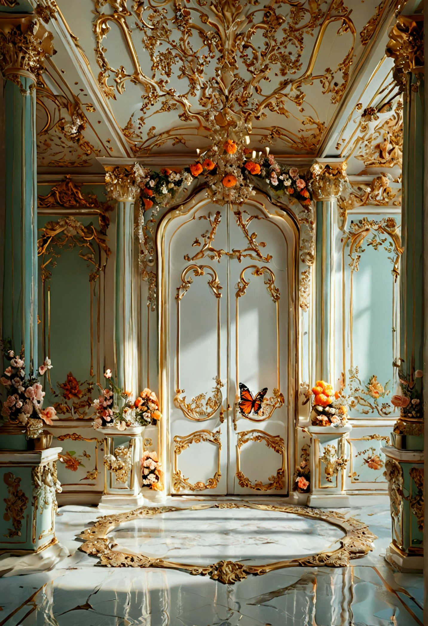 Projection Insertion, Rococo style, Ultra HD, masterpiece, precise, Super Detail, High Detail, Awards, high quality, 8K
(Close up of royal quality tea cup and cream cake orange,Flowers,Butterfly,chocolate bar)(Perfect integration:1.37),Surreal and stunning food illustrations, Wonderful composition, Culinary Arts Photography, Amazing food photography, 3 D 插图, baking artwork, Cinema 4D Art, author:Marie Bashkirtsev, Made with photoshop, 3d collage, 3D Epic Illustrations, beeping sounds. Hyperrealism