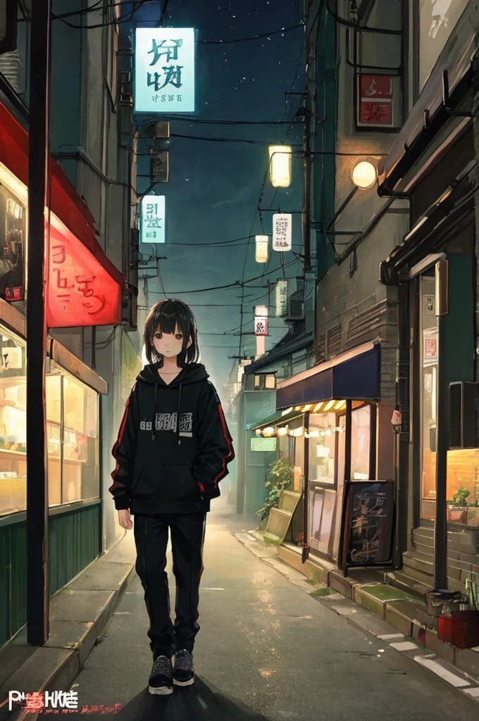(masterpiece、Highest quality、Highest quality、Official Art、Beautiful and aesthetic:1.2)、Near future、Blade Runner、Slum Street、Late at night、Lo-fi Hip Hop、Cafe with small lights、Residential Street、silence、It's raining a little、人いない景色anime background, anime wallpaper, anime, anime style, praise, praise style, Modern Japanese streets, Mountain々, Uphill, Modern Japanese architecture, Japanese Convenience Stores, big retro japanese Store sign, Retro Japanese shop, wood, plant, rock, 植wood鉢, Store sign, Japanese Banner, Japanese Signs, flag, sunrise, Golden Hour, Golden lighting, Empty Streets, no one in sight, (no one: 1), Highest quality