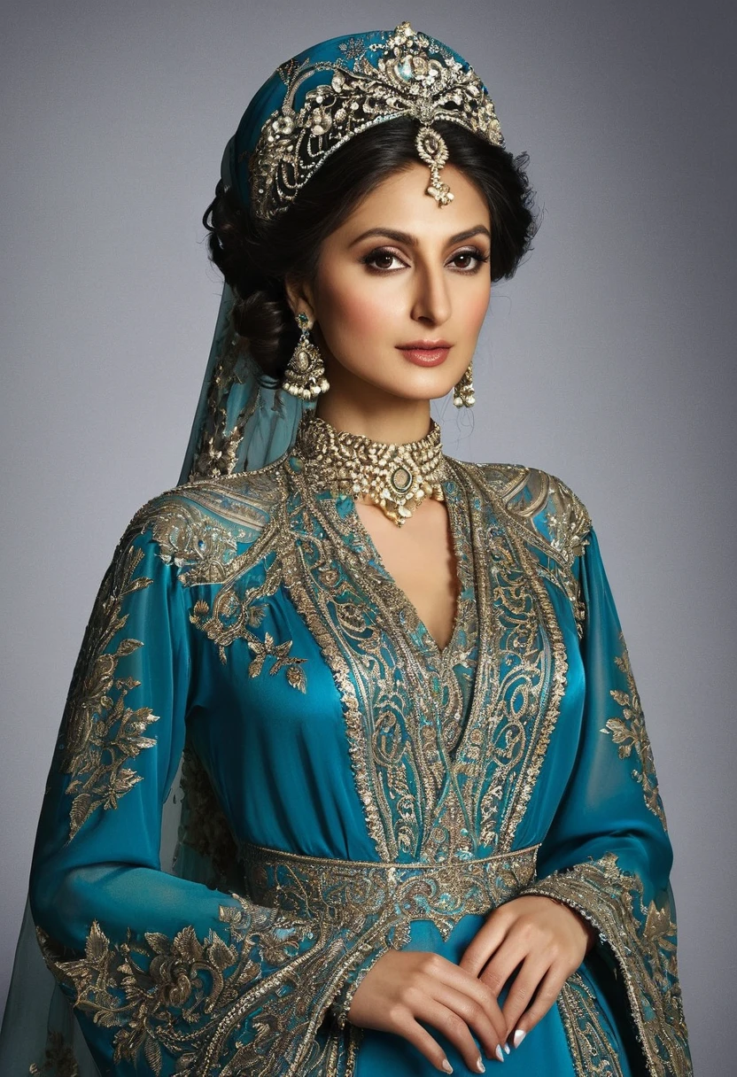 Once upon a time, in a small town, there lived a woman named Nazanin who was famous for her impeccable taste in clothing. Nazanin always wore the best and most beautiful dresses, and whenever she entered a gathering, all eyes would turn to her. Detail