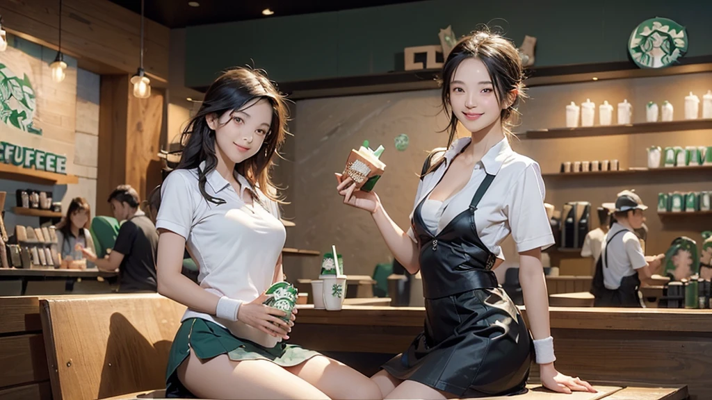 
((((((((Emphasize cleavage))))))))
((((((((A female junior high school student in a short-sleeved white tennis polo shirt))))))))
((((((((A junior high school girl in a white tennis miniskirt))))))))
(((((I can see her panties)))))
(((((((お洒落でcuteInside the Starbucks store)))))))
8K、RAW Photos、Highest quality、Super detailed、Super Resolution、Ultra HD、8K壁紙、Amazing details
((((((tennis racket))))))


(((((((Inside the Starbucks store)))))))、
((((((Sit down and eat cake、Drink Starbucks coffee、smile))))))、((Heart Necklace))




Modern and sleek design：Interior design using natural materials、Many of the designs are warm and made using wood and metal.。
Large windows：自然光をたっぷり取り入れるためのLarge windowsがあり、Providing a bright and open space。
Green Interior：Potted plants are effectively placed、It creates a relaxing atmosphere。
artwork：Works by local artists、Starbucks-related art on display。
Cozy seating：Cushioned chairs and sofas、Bar sheet etc.、A variety of seating options available。
Open kitchen area：Being able to see how drinks and food are made、We provide peace of mind and transparency。
Unique lighting：Antique lamps and chandeliers、Modern lighting fixtures are used。
Comfortable background music：Relaxing music is playing、A comfortable space is provided。
Wide々Table space：一人でもグループでも使いやすいWide々There is a table with。
Community Table：There is a large table where you can socialize with other customers.。
Seasonal decorations：The decorations are themed according to the season.。
Design with a local feel：The design incorporates the local culture and characteristics.。
Fragrance production：コーヒーの香りが店内にWideがり、A space that satisfies the five senses has been created.。
Conversation with a barista：フレンドリーなConversation with a baristaが楽しめるカウンターエリアがあります。




8K、RAW Photos、Highest quality、masterpiece:1.2、Super detailed、Super Resolution、Ultra HD、8K壁紙、Amazing details、Photorealistic:1.4、Having fun by the water、Full Body Shot、Full body photo、High-resolution RAW color photos、Professional photos、A scene full of emotion、Very detailed and beautiful、Ultra HD、8K壁紙、Amazing details、Huge file sizes、Highly detailed beautiful girls、Highly detailed face Highly detailed eyes、Extremely realistic skin、 Highly detailed fingers, Highly detailed nose, Highly detailed mouth, Perfect Anatomy, Highly detailed background, Highly detailed clothing, Teen, cute女の子, Famous Japanese Idols, cute, Realistic body, Slender, White skin, Glowing Skin, Slim body, Realistic Face, Delicate eyes, double eyelid, 







