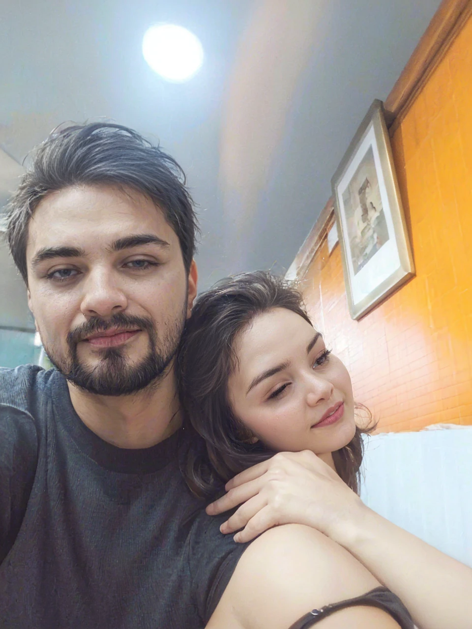 clear face,Hd photo,lovely background ,fill of love ,couple