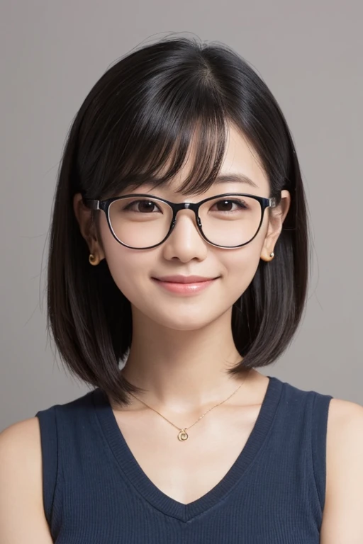 
A hand-drawn, simple, thin line drawing illustration, diagonal angle, a Japanese woman in her 30s, black hair, short hair with a neat style around the neck where her ears are visible, black-rimmed glasses, a pink shirt, smiling and reading a book(The spine is yellow)

・Please create an image with a white background and character art.
