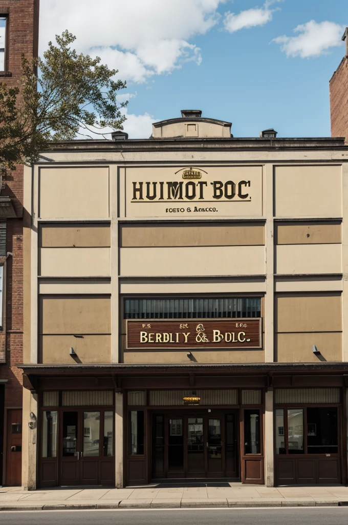 Factory with entrance sign that says "Humboldt & Bach Co."