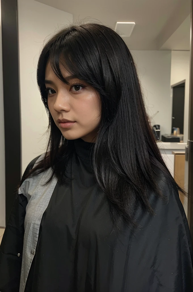 Rambut hitam panjang
