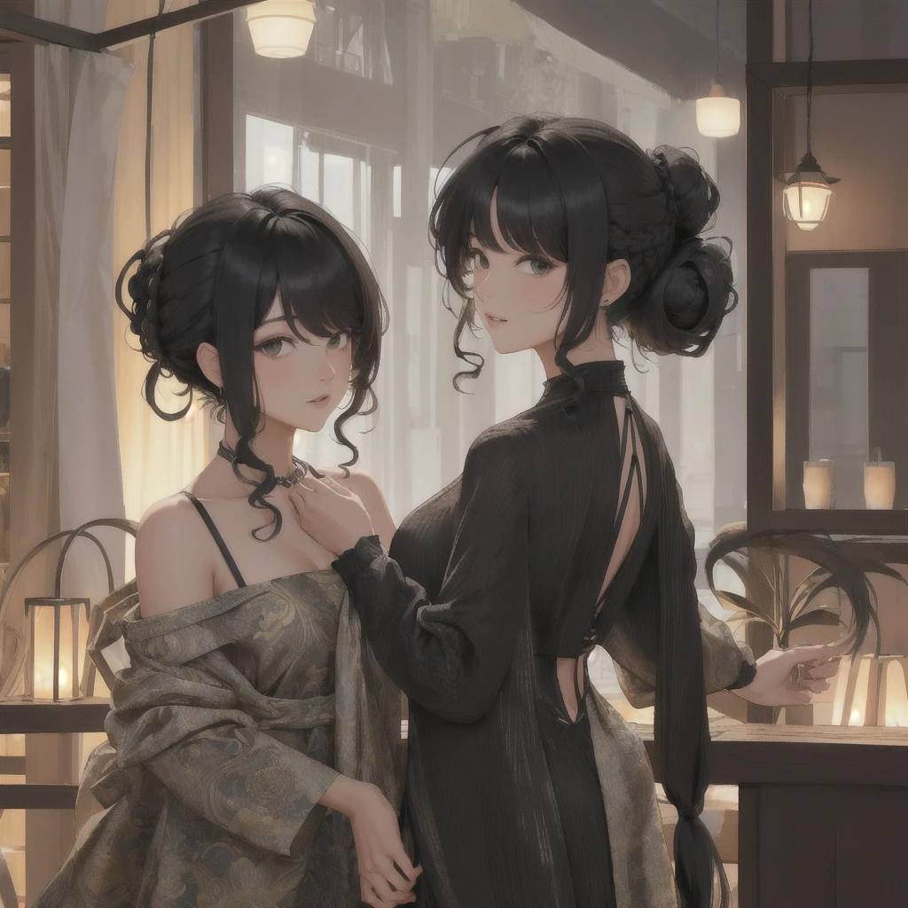 (masterpiece), (best quality), {girl|lady}, looking at viewer, {day|night}, {indoors|outdoors},
{Long hair with natural waves|Shaggy cut|Long bold side bangs|Curly hair|Neat ponytail|Sleek pixie cut|High top knot with twist braids|Voluminous updo|Undercut}
