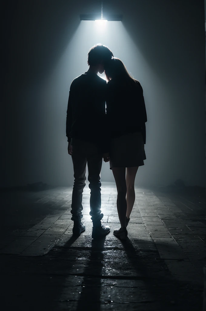 An impactful image of light and darkness