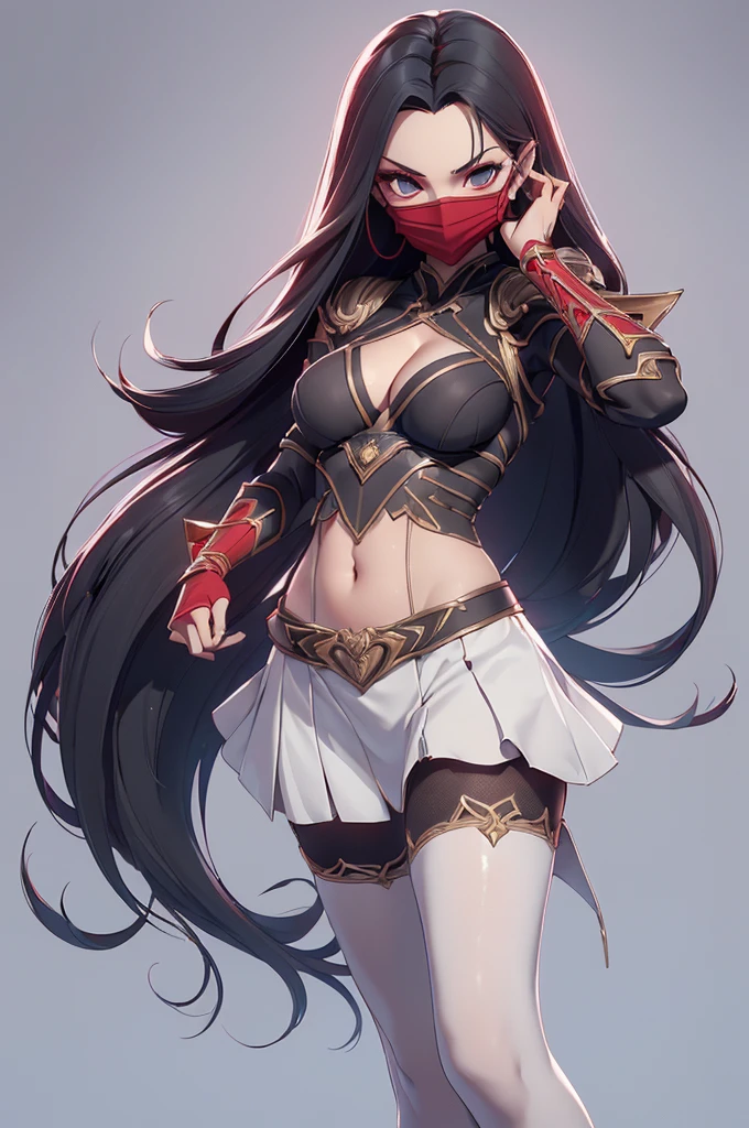 1 girl, blood on face, angry, holding spear, double bun, black shawl long hair, sports t-shirt, black bodybuilding trousers, red long cloth wrapped around the whole body, flat chest, small breasts, (flying), chinese mythology, cloudy, detailed sky, abstract background, (flame_surge_style:0.5)
